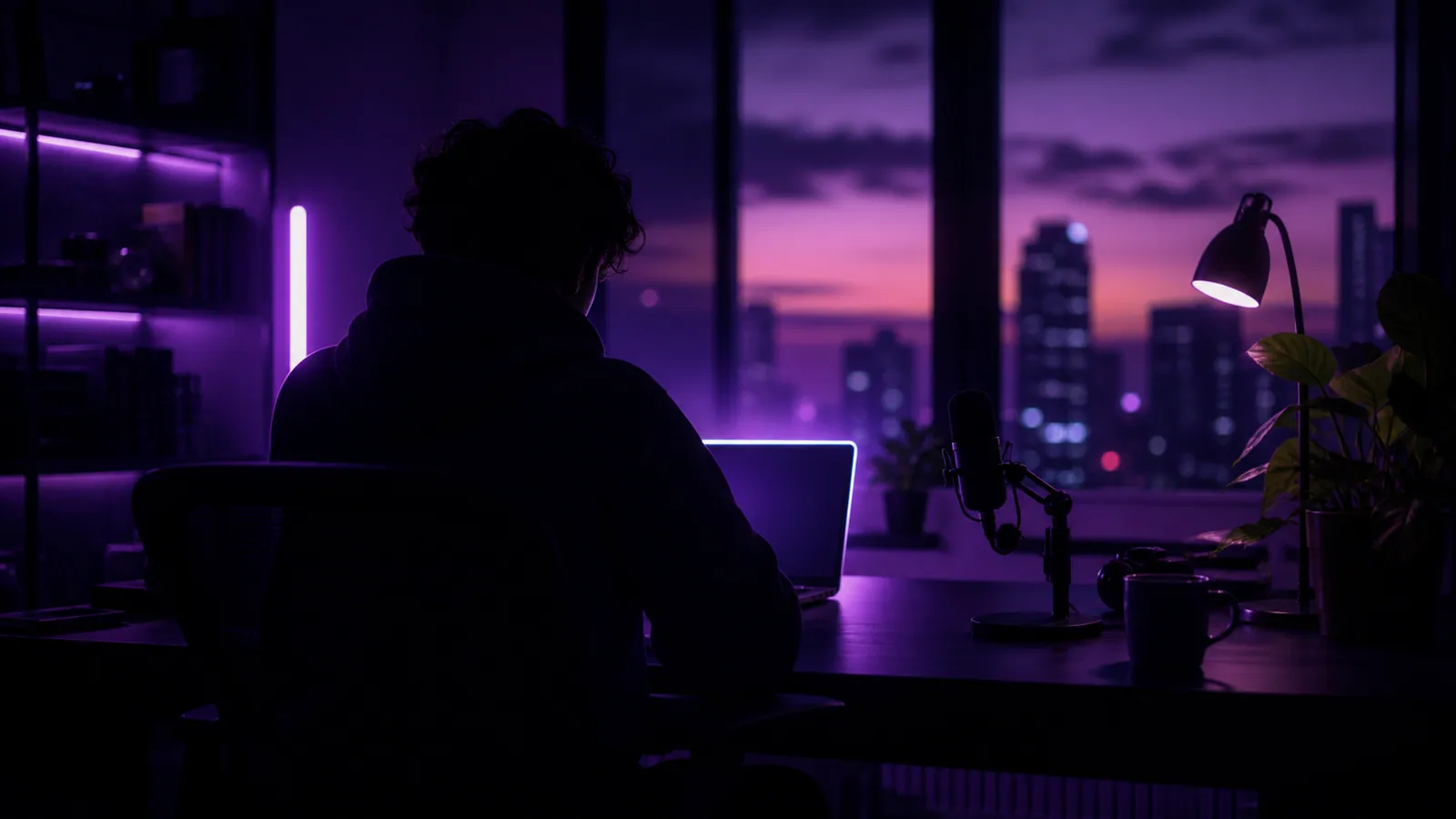 Creator planning a faceless video